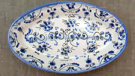 Bandeja entremesera azul