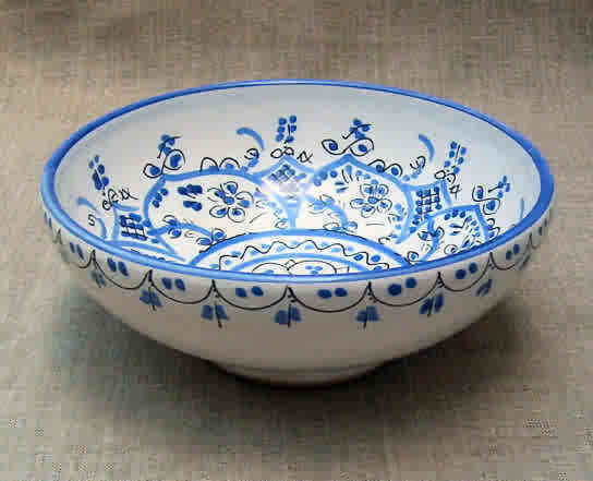 Cuenco mellizo azul